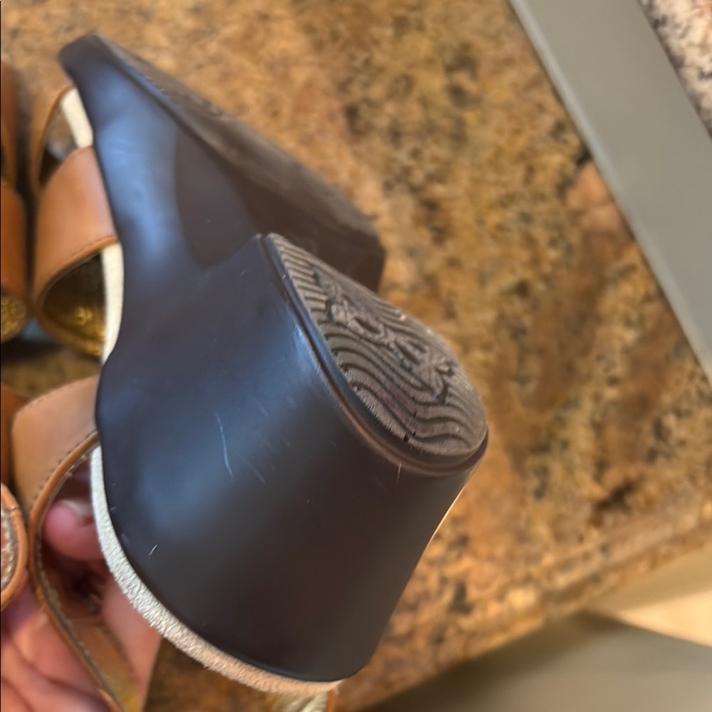Alegria Women's Tan Sandals - Picture 6 of 7